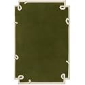 Irregular Shape Handmade Woolen Carpet Green Colour