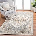 Irregular Shape Handmade Woolen Carpet Ivory Colour
