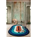 Irregular Shape Handmade Woolen Carpet Multi Colour