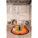 Irregular Shape Handmade Woolen Carpet Multi Colour