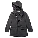 Isaac Mizrahi Boy's 2-20 Solid Wool Toggle Coat with Removable Hood - Colors