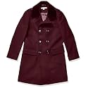 Isaac Mizrahi Boy's 2-20 Velvet Collar Quilt Lined Wool Blend Peacoat