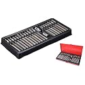 ISC 40pc Torx Star Spline Hex Allen Key Socket Bit Set 3/8 & 1/2 Drive Alan T20-T55
