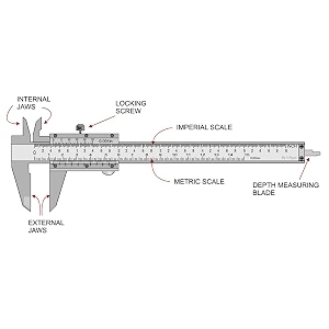 isc manual vernier caliper with storage box case gauge ruler tool vernier caliper 634 inch 150mm