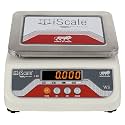 iScale i-03 20kg x 1g Digital Weighing Scale with Front and Back Red Double Display, Small Stainless Steel Pan, 7x9" for Kirana shop, Grocery Store and factory (Off-White)