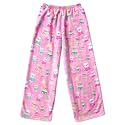 iscream Holiday Big Girls Silkiest Plush Fleece Pants, Cheerful Prints