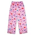 iscream Holiday Big Girls Silkiest Plush Fleece Pants, Cheerful Prints
