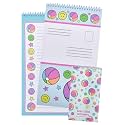 iscream Fold and Send Girls Stationery Card Pad with Seals - Beach Balls