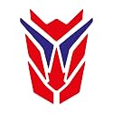 ISEE 360® Die Cut Bike Mudguard Stylish Strip Sticker Suitable All Model Bikes Exterior Decoration L X H 6 X 8 cm (Red,Blue)
