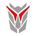 ISEE 360® Die Cut Bike Mudguard Stylish Strip Sticker Suitable All Model Bikes Exterior Decoration L X H 6 X 8 cm (Grey,Red)
