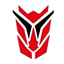 ISEE 360® Die Cut Bike Mudguard Stylish Strip Sticker Suitable All Model Bikes Exterior Decoration L X H 6 X 8 cm (Red,Black)