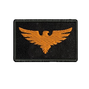 isee 360 eagle embroidery sweable applique patches for riders jackets bags clothes any dress etc l x h 2 x 3 inch orange