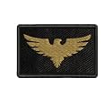 ISEE 360® Eagle Embroidery Sweable Applique Patches for Riders Jackets Bags Clothes Any Dress Etc L x H 2 x 3 inch (Gold)