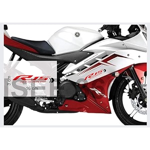 isee 360 r15 live in the racing spirit exterior accessories vinyl decal bike stickers for yamaha r15 r3 l x h 16 x 3 cms red black