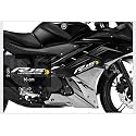 ISEE 360® R15 Live in The Racing Spirit Exterior Accessories Vinyl Decal Bike Stickers for Yamaha R15 R3 L x H 16 x 3 cms (White,Yellow)
