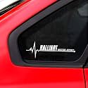 ISEE 360® Ralliart Motor Sports Car Stickers Exterior Decorative Stylish Sporty Vinyl Decal Sticker for Sides Hoods Bumper Bonnet Rear
