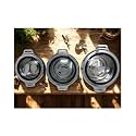 Isha Kitchens Bulberry Klass Casserole Set, Stainless Steel Inner, 1000/1500/2000 ml, Black, Set of 3