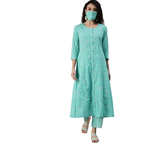 ishin Pure Women Cotton Kurta Set