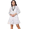 ishin Women39s Mini Cotton Blend Embellished A-Line