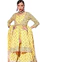 ishin Women39s Cotton Kurta With Sharara amp