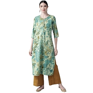 ishin Womens Pure Cotton Off White Embroidered