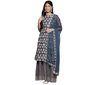 ishin Womens Pure Cotton Maroon Abstract Printed