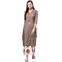 ishin Women39s Viscose Rayon A-Line Embroidered Thread
