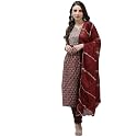 ishin Women39s Silk Blend Navy Blue Embroidered