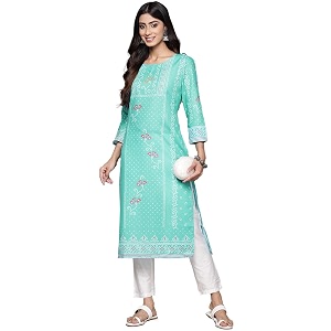 ishin Womens Silk Ethnic Motifs Pink Straight