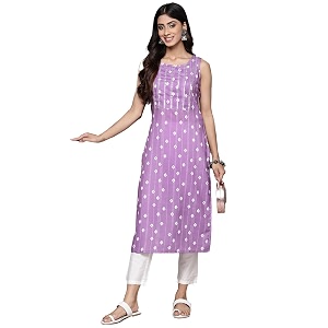 ishin Womens Silk Ethnic Motifs Purple Straight