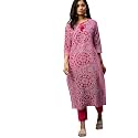 ishin Women Cotton Regular Fit Pure Kurta