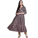 ishin Women39s Cotton Navy Blue Embellished Foil