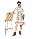 ishin Women39s Floral Empire Knee Length Dress