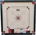 Ishu Sports CARROM BOARD WITH 2 STRIKER,2 POWDER,1 WOODEN COINS AND 1 CRYSTAL COINS 82 cm Carrom Board