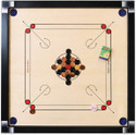 Ishu Sports SMOOTH FULL SIZE,(32 INCH)WITH STRIKER,POWDER AND COINS 81.04 cm Carrom Board