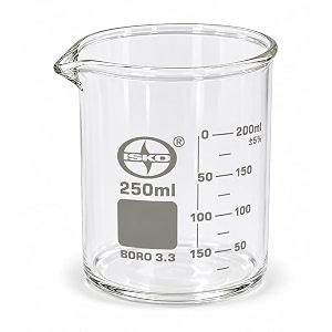 isko borosilicate glass beaker set of 4 pieces 250 ml
