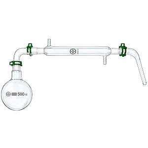 isko borosilicate glass distillation apparatus or distillation assembly unit 500ml