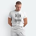 Islamic T-Shirt 39Deen Over Dunya39 Printed Self