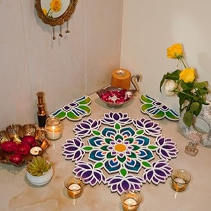 island rangoli nity design 163939 crochet series rangoli mat modern rangoli for home dcor 16 inches