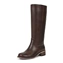 ISNOM Knee High Boots for Women Round