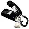 iSoHo Big Button Corded Phone for Seniors – Easy-to-Use Landline with Lighted Keypad, Ergonomic Handset & No Power Needed – Retro Home Phone for Elderly, Visually Impaired & Hard of Hearing, Black