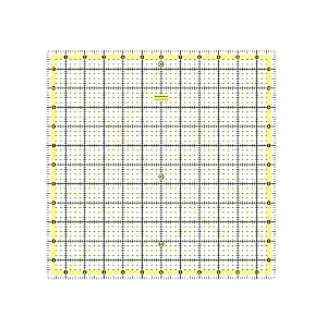 isomars 12 x 12 inch garment quilting ruler  3mm clear acrylic