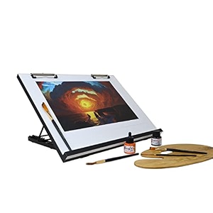 isomars drawing board - table model foldable board with clips - drawing amp drafting board a3 16 x 21 inches white