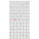 Isomars Garment Patchwork Quilting Ruler 12 x 6.5 Inch Acrylic