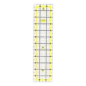 isomars quilting ruler 3 x 12 inch  clear acrylic sewing scale