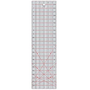 isomars imperial design quilting ruler 6 x 24 inch  clear acrylic
