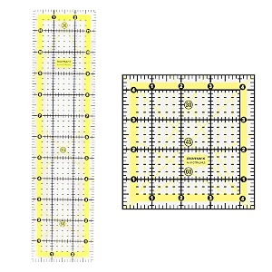 isomars quilting ruler set of 2  334 x 1234 amp 4534 x 4534
