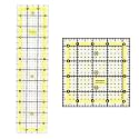 Isomars Quilting Ruler Set of 2 | 3" x 12" & 4.5" x 4.5"