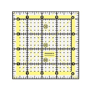 isomars square patchwork quilt ruler 45 x 45 inch  acrylic
