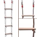 ISOP Swing Set Rope Ladder for Kids, Adults 10 ft (3m) - Treehouse Ladder